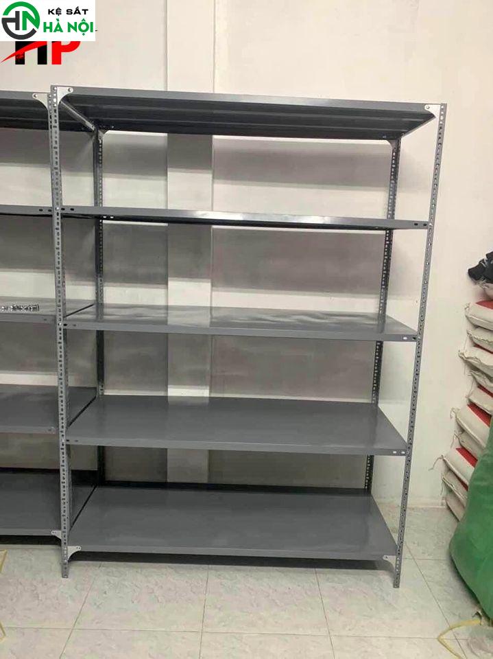 kệ sắt vlo kích thước: cao 2m dài 1,2m sâu 60 5 sàn - Hình ảnh 2