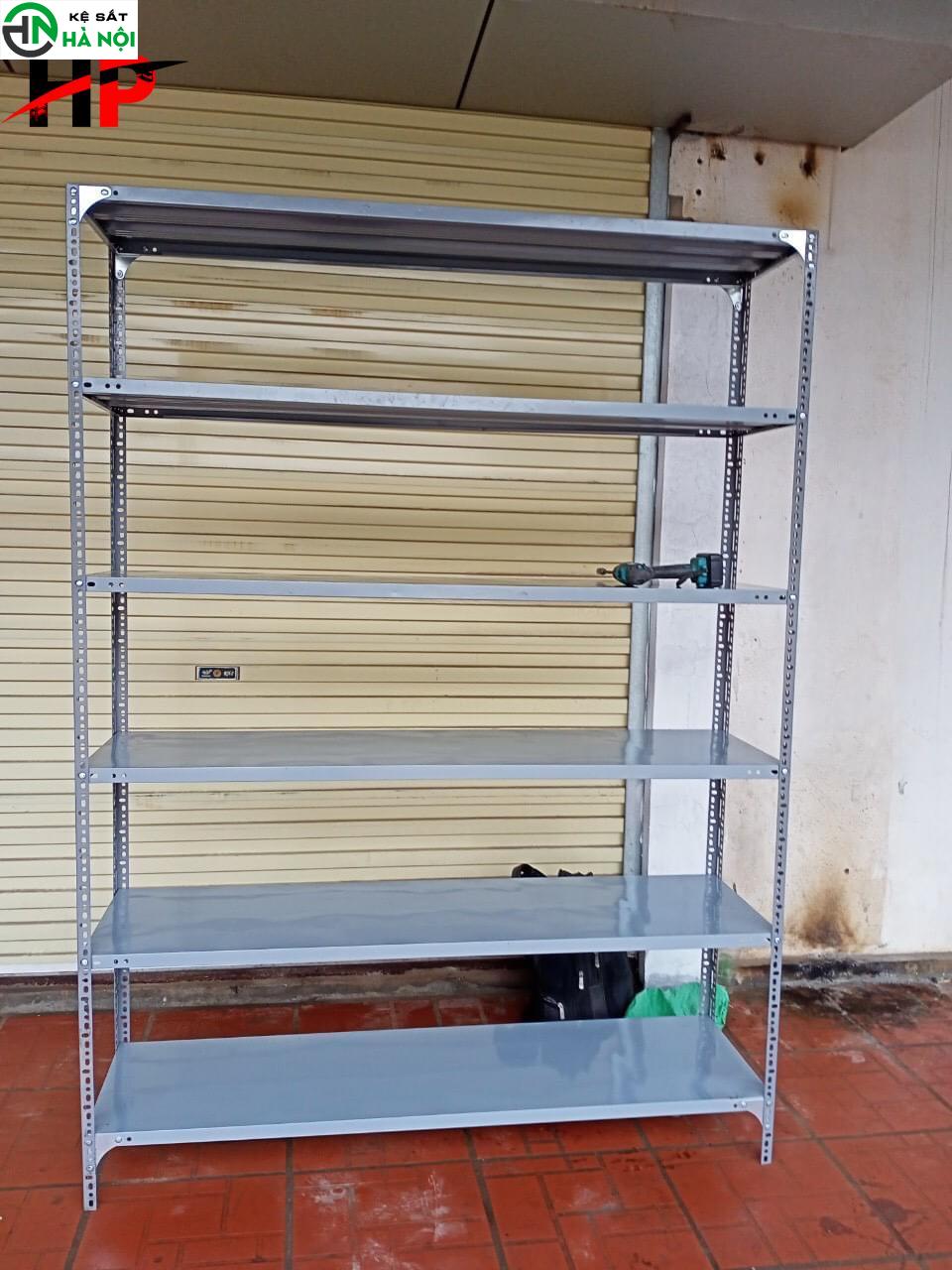 KỆ SẮT VLO 50×1,5m cao 2m 6 tầng